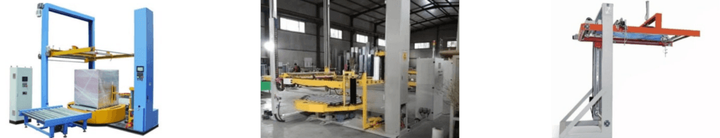 Envolvedora de Pallets con dispensador de film superior