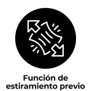 función de estiramiento previo icono