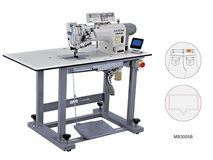 Máquina de coser programable de doble aguja IMB