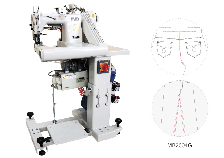 MÁQUINA DE COSER CON BRAZO DE ALIMENTACIÓN