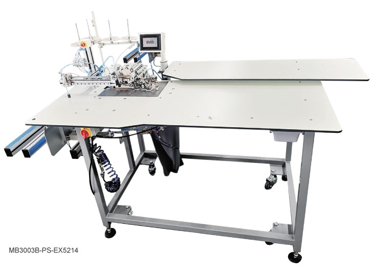 Máquina automática para rematar paneles frontales y traseros